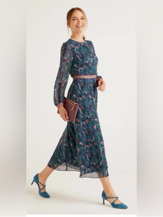 Boden Dresses & Skirts - Boden Ellen Floral Maxi Dress in Baltic Botany Size 8